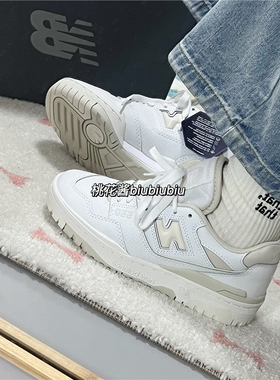 New Balance纯白绿藏青蓝黑熊猫NB550系列女复古板鞋BBW550WS/WP