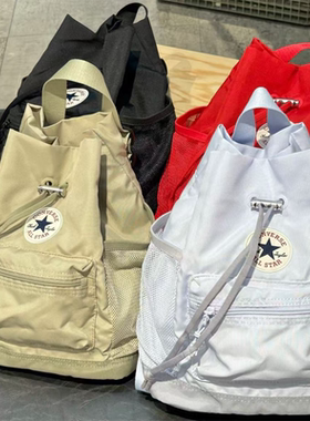 匡威正品经典女款黑色迷你水桶包单肩双肩包10027690-A01-A02-A03