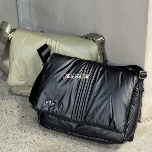 Adidas三叶草26年春运动休闲单肩包斜挎包邮差包 KW1275 KW1274