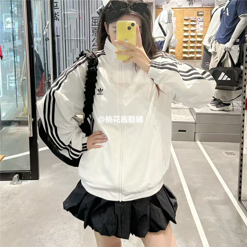 ADIDAS阿迪达斯三叶草男装2025秋季新运动休闲立领夹克外套JY1328