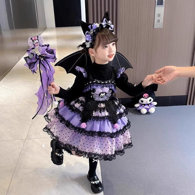 公主裙女童连衣裙春秋酷洛米衣服