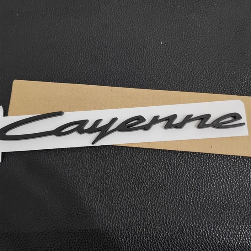 保时捷24款卡宴车标新款Cayenne S黑色字母后尾箱PORSCHE英文标志