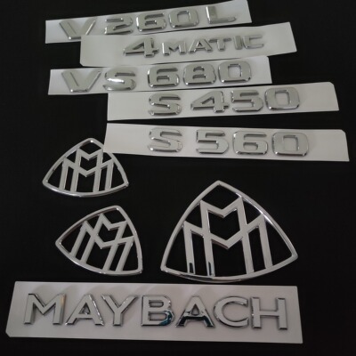 奔驰迈巴赫后尾标S400 S450 S680后尾标MAYBACH英文标4MATIC侧标