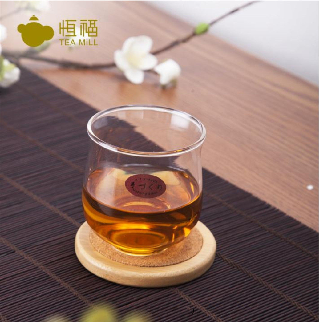 恒福正品功夫茶具耐冷热日式玻璃杯2个起拍