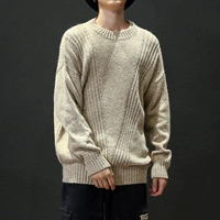 Áo len nam mùa đông Nhật Bản cộng với phân bón XL Phiên bản Hàn Quốc của giới trẻ thủy triều lỏng lẻo cổ áo len dòng quần áo nam - Hàng dệt kim áo len cổ cao nam