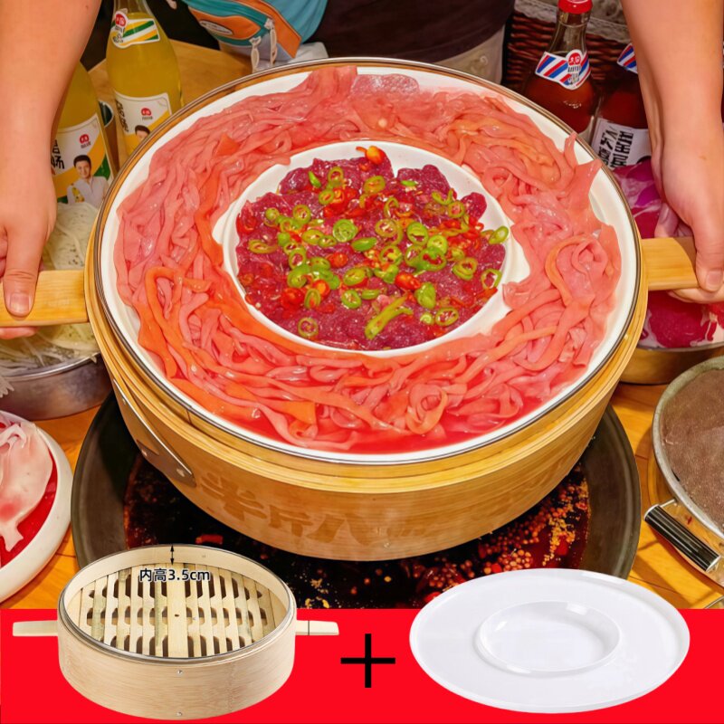 创意特色笨小孩菜市火锅店拼盘