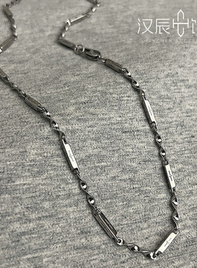 莫比乌斯项链男钛钢不掉色拼接星芒设计感嘻哈百搭配饰女简约饰品
