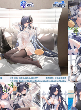 奥古斯特方枕 August 碧蓝航线方形抱枕日本2WT毛毛绒枕套超清