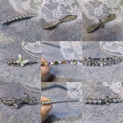 外贸发夹微瑕特价折扣处理边夹弹簧夹满29元包邮2563#