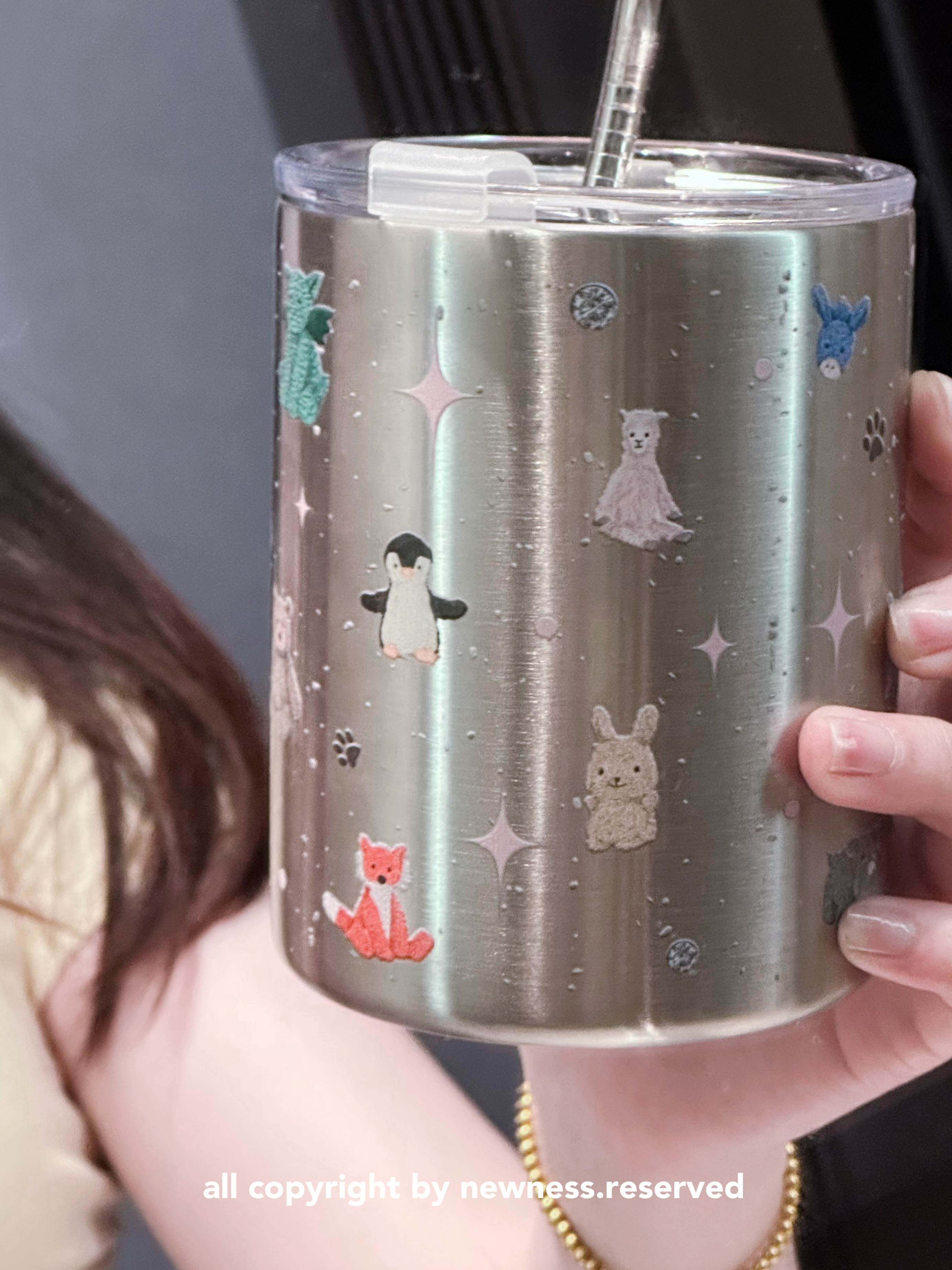 newness新鲜感咖啡杯304不锈钢杯保温杯便携随手杯jellycat同款