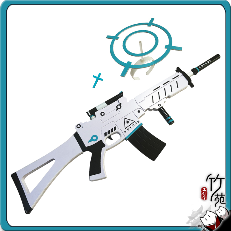 砂狼白子cos光环道具武器假发