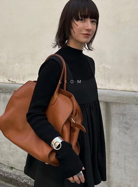 独+叠穿 日式方领吊带衫！松本c1ane新款百搭宽松纯色无袖背心女