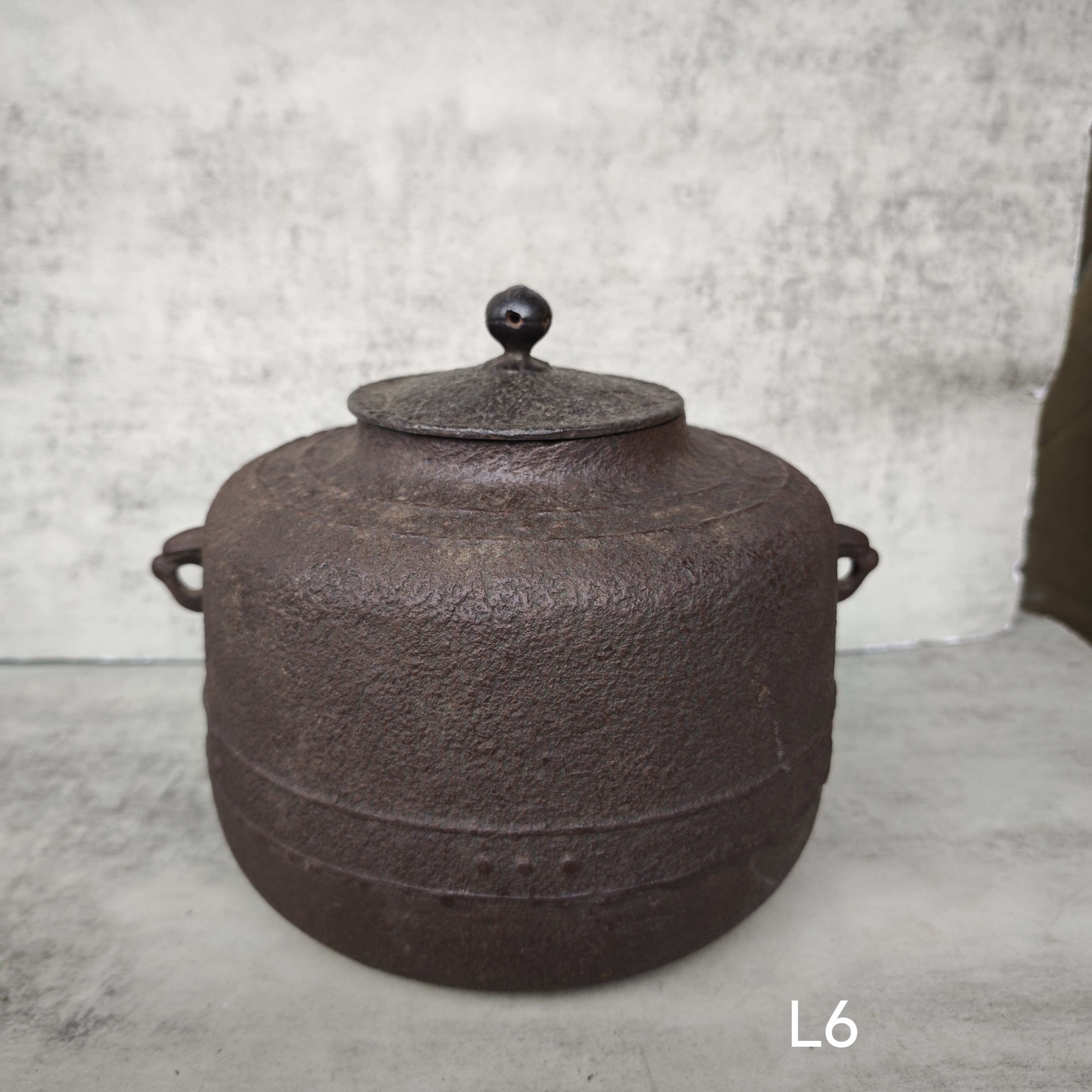 日本京都老铁釜 铁盖 煮水器 带响片 L6