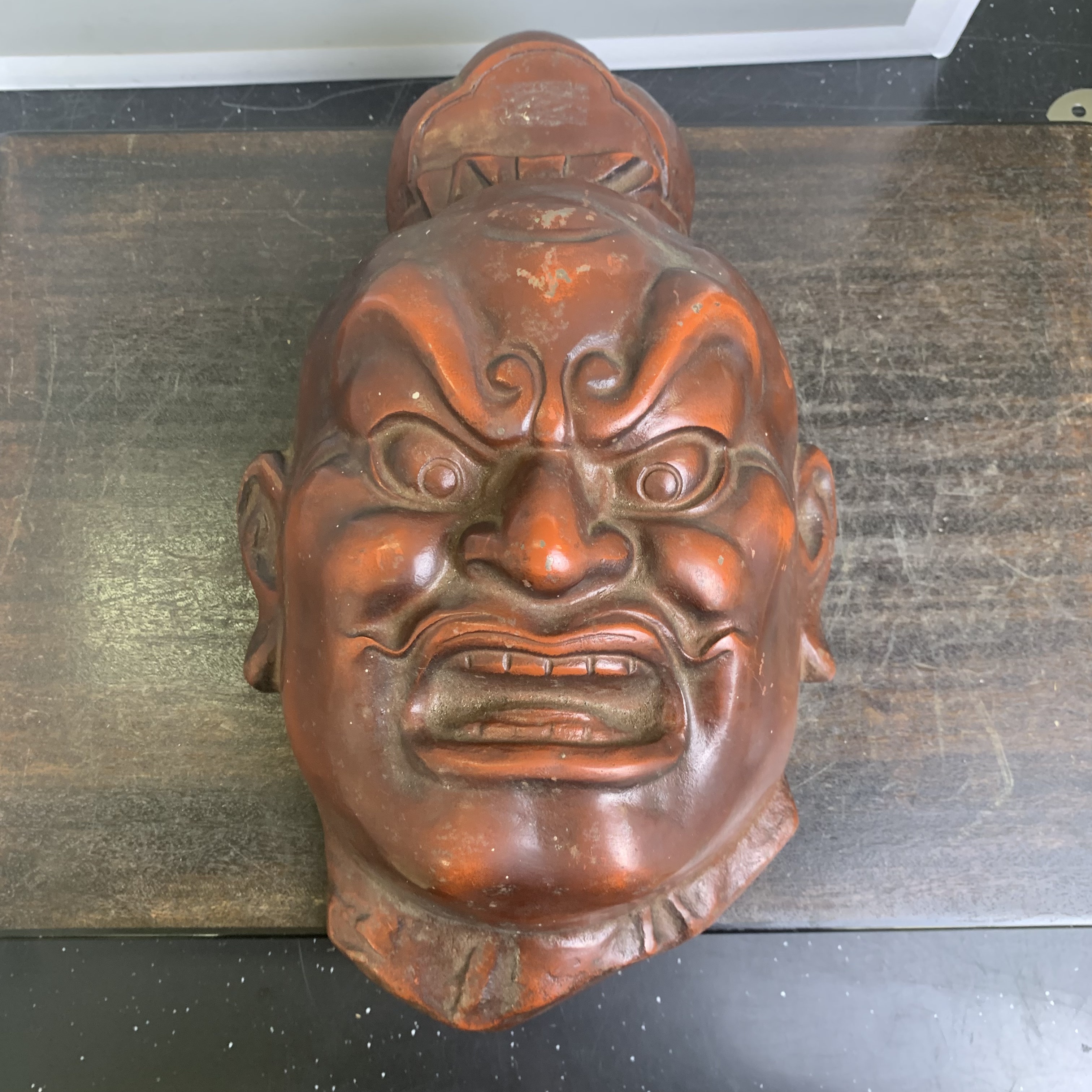 日本铸铁面具挂件佛头门神 茶亦居日本古美术BJ5