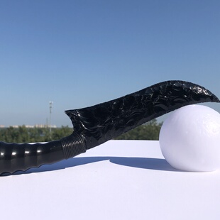 打制石器纯手工黑曜石刀游戏生日礼物工艺制作非遗传承收藏把玩