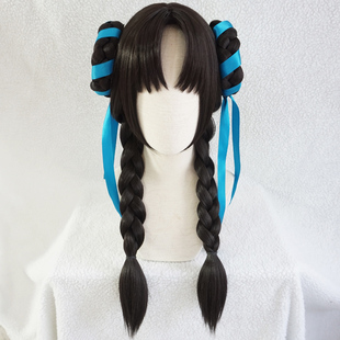 御宅族 专业手游 王者 西施 诗雨忆江南 cos假发头皮顶大发圈