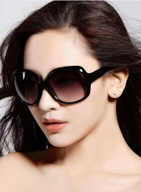 时尚太阳镜女新款潮大框眼睛墨镜圆脸偏光复古防紫外线眼镜
