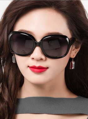 新款复古大框墨镜女防紫外线防晒太阳镜潮时尚开车眼镜圆脸显瘦