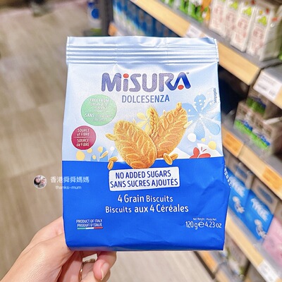 代购意大利misura米苏拉谷物饼干儿童健康零食无添加糖0防腐剂0奶