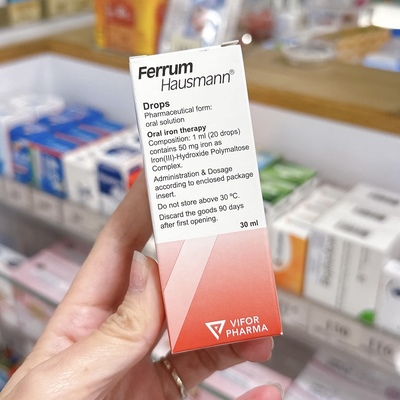 香港代购Ferrum hausmann婴儿铁儿童铁成人铁孕妇铁缺铁滴剂