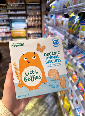 香港舜媽Little Bellies动物造型饼干宝宝磨牙饼干12个月零食
