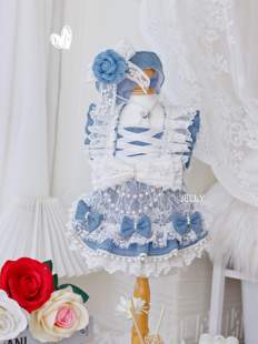 JELLY果冻家新品 牛仔仙女公主裙宠物猫狗手工衣服定制泰迪