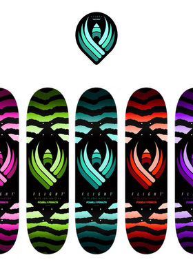 Powell Peralta  Flight 玻纤维轻薄高弹性专业高端双翘滑板板面