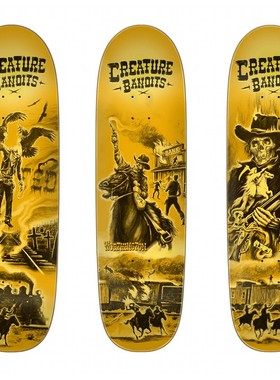 Creature全新系列来袭丨拥有这三款滑板面让你变成最酷西部牛仔！