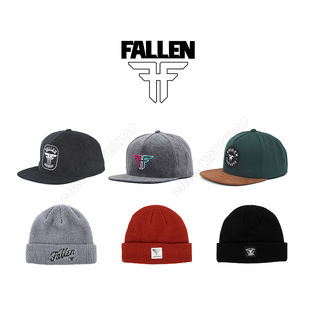 美国滑板品牌FALLEN棒球平沿街舞毛线帽冷帽渔夫帽子BAKER REAL等