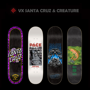 进口VX纤维黑科技超轻专业滑板板面CREATURE CRUZSANTACRUZ SANTA