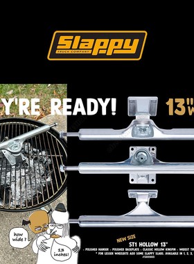 进口SLAPPY 13英寸滑板桥支架长桥可用长板和复古板上
