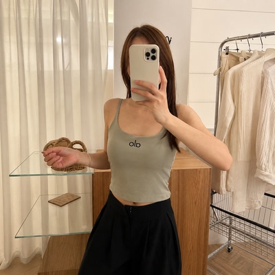 美式复古修身运动背心女2026夏季
