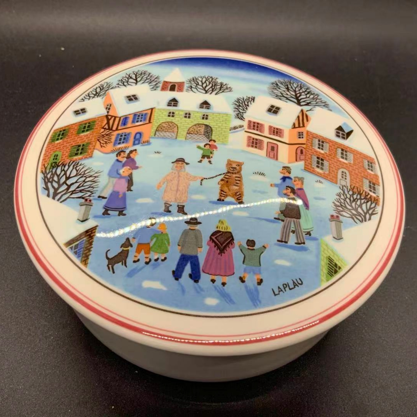 西洋古董 villeoy and boch 德国唯宝 1970s 陶瓷首饰收纳盒 在途