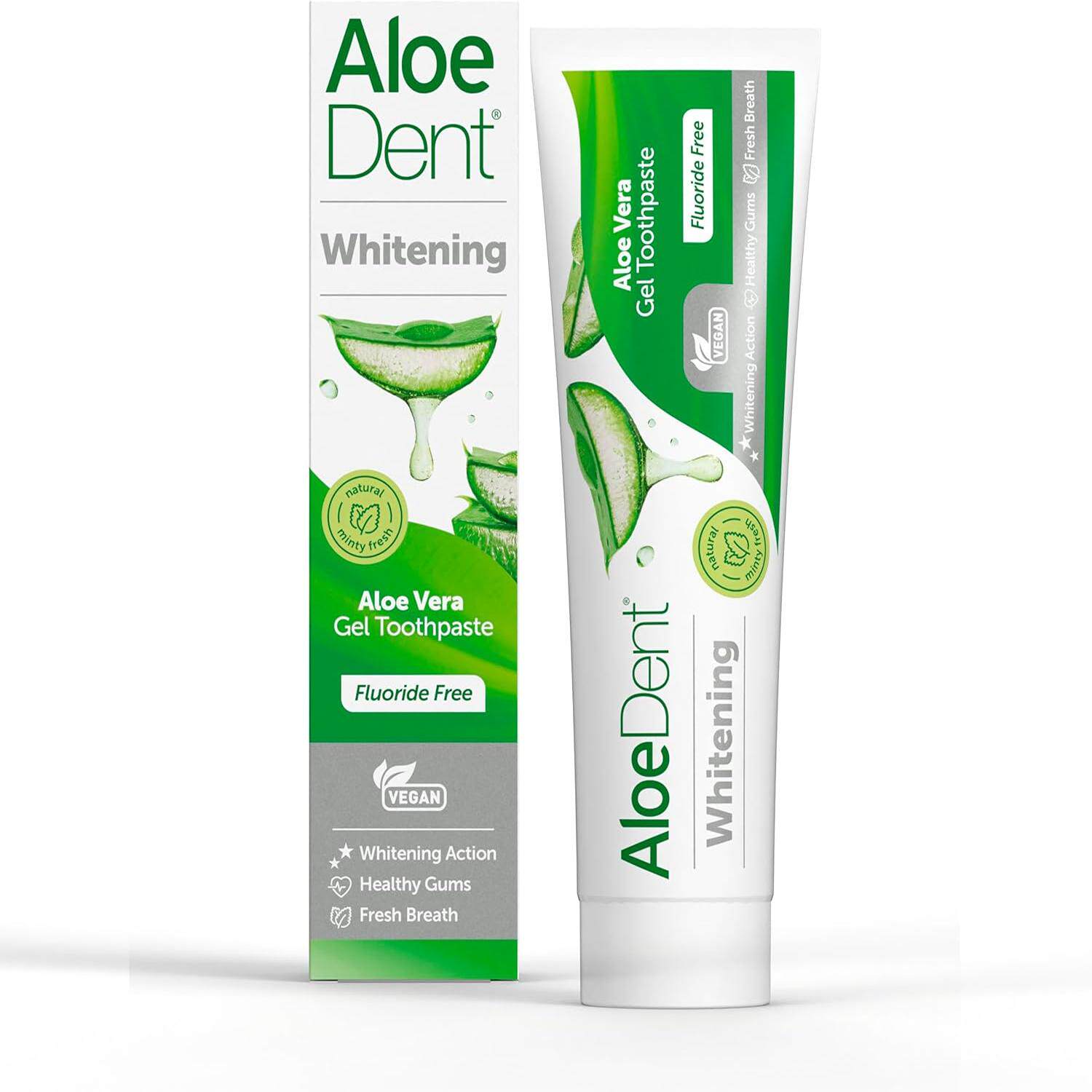 正品 英国 AloeDent 芦荟亮白牙膏 100ml