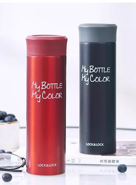 乐扣乐扣憧憬保温杯女保冷便携水杯红色不锈钢杯子简约高颜值