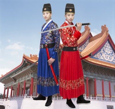 新款明朝古代侍卫服装古装武侠锦衣卫飞鱼服绣春士兵护卫演出服装