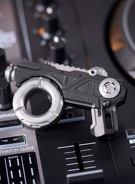 世界EDC 时空骑士01EDC 复合型指尖陀螺推牌机械潮玩解压金属玩具