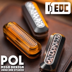 世界EDC 01edc POL机械推牌 指尖陀螺解压玩具金属潮玩黑科技玩具