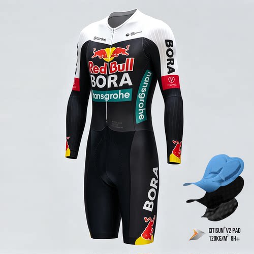 BORA公路自行车队计时赛TT连体服
