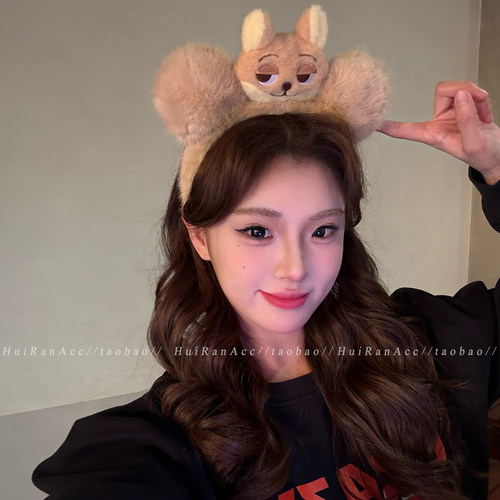 疯狂动物城可爱毛绒狐狸尼克发箍