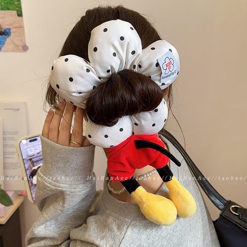 2025新款创意米奇屁屁波点发圈