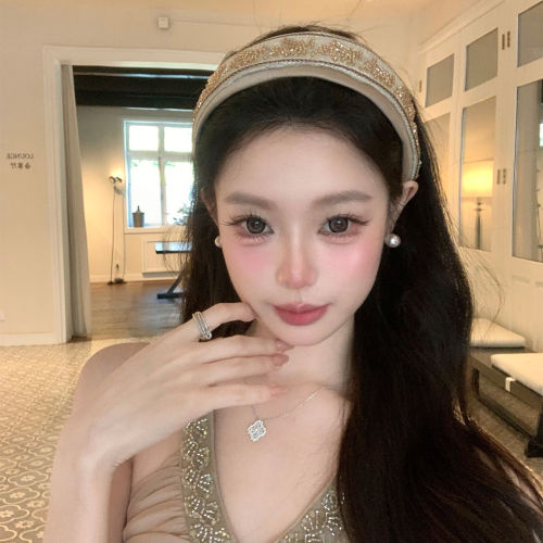 法式高级感米珠发箍女2026新款