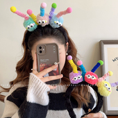 搞怪氛围感卡通洗脸发箍女2026新款 头箍化妆敷面膜高颜值发卡发饰