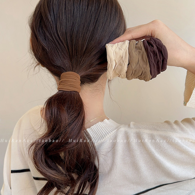 高弹力发绳女士2026新款无缝超宽面膜肌发圈女扎头发皮筋轻奢头绳,饰品/流行首饰/时尚饰品新,发饰,淘宝优惠券,粉丝福利购,淘宝优惠卷