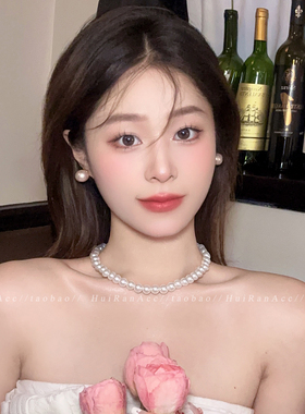 日韩风轻奢小众设计珍珠项链女2026新款高级感优雅气质百搭锁骨链