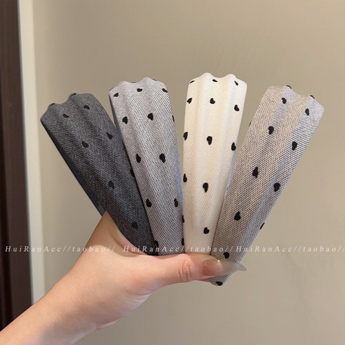 韩系气质爱心宽边发箍女2025新款