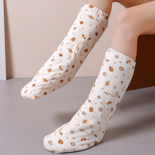加厚棉花睡觉袜子晚上专门睡眠穿的睡袜女生穿着被窝保暖暖脚专用