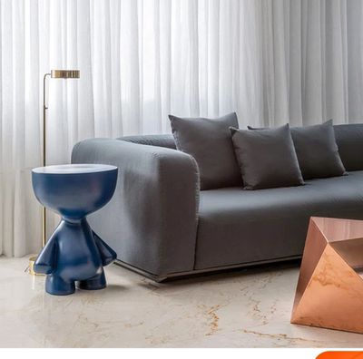 北欧现代圆形人偶沙发边几