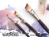 950 合成毛斜头笔 水彩画笔 如虹F 油画笔 丙烯画笔