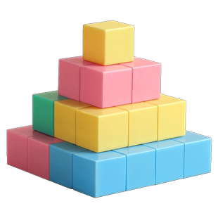 磁性正方体教具磁力小方块长方体正方体数学教具立方体小学一年级三四上册六面磁吸积木立体图形几何模型学具